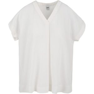 Aspesi, Dames, Blouses & Shirts, Wit, Maat: 2XS Katoen,