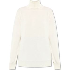 JIL Sander - Wollen Coltrui - Beige - Dames