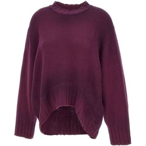 The Attico, Dames, Truien, Paars, Maat: 2XS Wol,