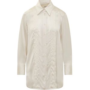 Seafarer, Dames, Blouses & Shirts, Wit, Maat: S Viscose,