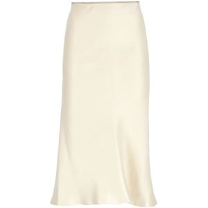 Maison Margiela, Dames, Rokken, Beige, Maat: S Zijde,