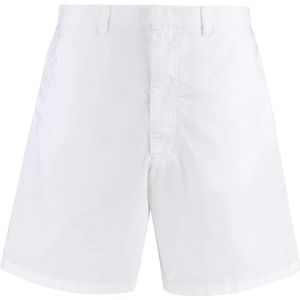 Prada, Heren, Korte broeken, Wit, Maat: L Katoen,