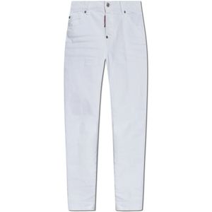 Dsquared2, Dames, Jeans, Wit, Maat: 3XS Katoen,
