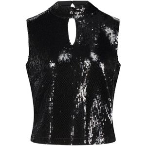 Vera Mont - Pailletten Top - Zwart
