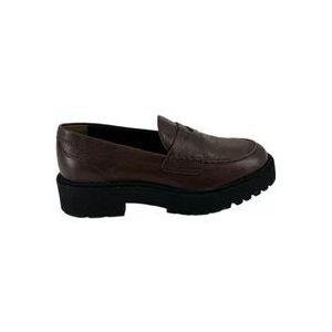 Hogan Donkerbruine platte schoenen , Brown , Dames , Maat: 36 1/2 EU