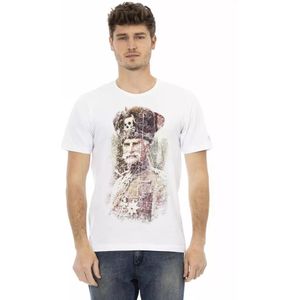 Trussardi, Heren, Tops, Wit, Maat: L