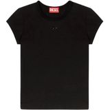 Diesel, Dames, Tops, Zwart, Maat: XS