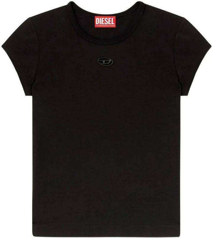 Diesel, Dames, Tops, Zwart, Maat: XS