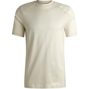 Hugo Boss - T-shirt - Wit - Katoen - Ripstop Katoenen Stoffen