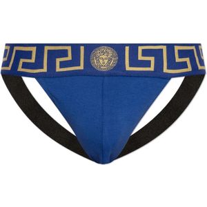 Versace, Heren, Ondergoed, Blauw, Maat: 2XL Katoen,