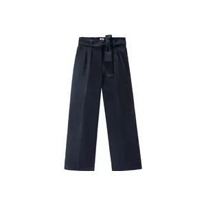 Woolrich Rechte Katoenen Broek , Blue , Dames , Maat: S