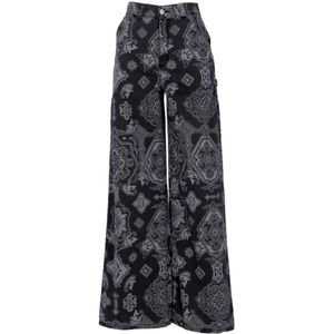 Carhartt Wip, Dames, Broeken, Zwart, Maat: W26 Katoen,