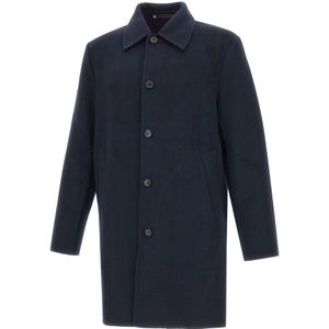 Paul Smith, Heren, Mantels, Blauw, Maat: L Wol,