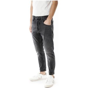 Gabba - Mid Waist Tapered Fit Jeans - Grijs - Heren