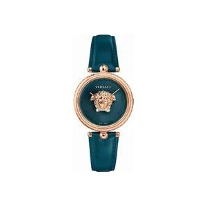 Versace Palazzo Groen Leren Horloge , Multicolor , Dames , Maat: ONE Size