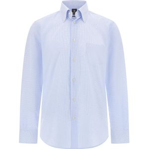 Boggi Milano, Heren, Overhemden, Blauw, Maat: S Katoen,