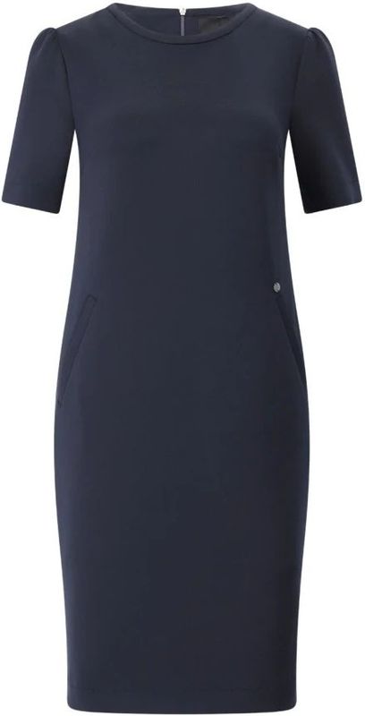 Marc Cain - Knielange Jurk - Effen - Met Steekzakken