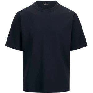 K-Way, Heren, Tops, Blauw, Maat: L Katoen,