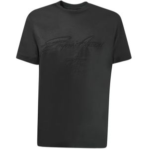 Emporio Armani, Heren, Tops, Zwart, Maat: XL Jersey,