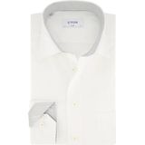 Eton, Heren, Overhemden, Wit, Maat: XL Katoen,