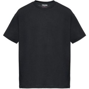 Zadig & Voltaire, Heren, Tops, Zwart, Maat: S Katoen,