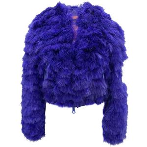 Dsquared2, Dames, Jassen, Blauw, Maat: XS Polyamide,