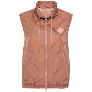 Moncler, Dames, Jassen, Bruin, Maat: L Polyamide,