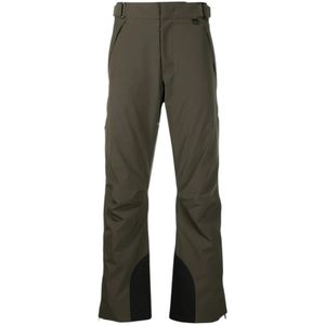 Moncler, Heren, Broeken, Groen, Maat: S Leer,