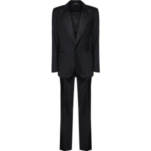 Dolce & Gabbana, Heren, Pakken, Zwart, Maat: XL