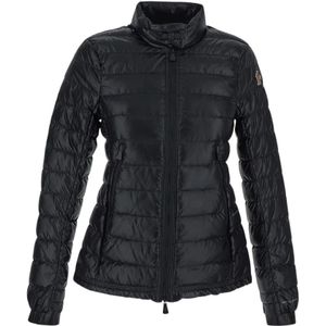 Moncler, Dames, Jassen, Zwart, Maat: XS Nylon,