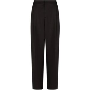 Elisabetta Franchi, Dames, Broeken, Zwart, Maat: M