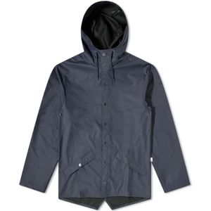 Rains, Heren, Jassen, Blauw, Maat: XL Poliester,
