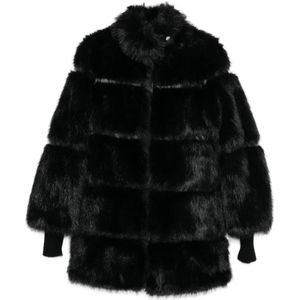 Patrizia Pepe, Dames, Jassen, Zwart, Maat: XS Wol,