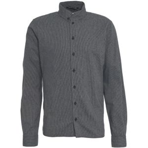 Hannes Roether, Heren, Overhemden, Grijs, Maat: XL Katoen,