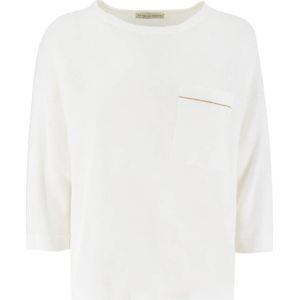 Le Tricot Perugia, Dames, Tops, Wit, Maat: M