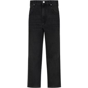 Marant étoile, Dames, Jeans, Zwart, Maat: 2XS Katoen,