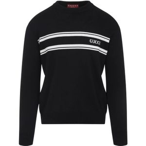 Gucci, Heren, Truien, Zwart, Maat: XL Katoen,