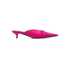 Balenciaga Gehakte pantoffels Mes Strik , Pink , Dames , Maat: 39 1/2 EU