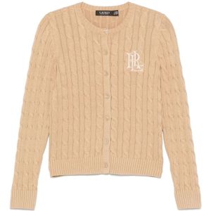 Ralph Lauren, Dames, Truien, Bruin, Maat: XL Katoen,