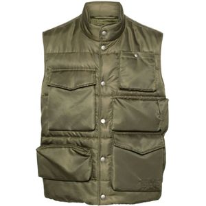 MM6 Maison Margiela, Heren, Jassen, Groen, Maat: S Polyamide,