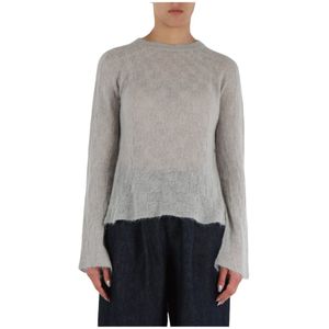 Emporio Armani, Dames, Truien, Grijs, Maat: S Polyamide,