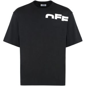 Off White, Heren, Tops, Zwart, Maat: M Katoen,