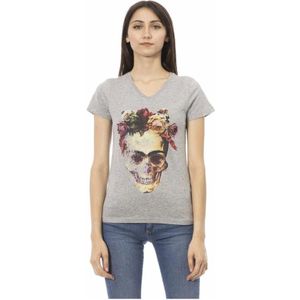 Trussardi, Dames, Tops, Grijs, Maat: XL Katoen,