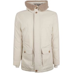 Brunello Cucinelli, Heren, Jassen, Beige, Maat: M Katoen,