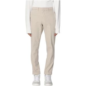 Fay, Heren, Broeken, Beige, Maat: W33 Katoen,