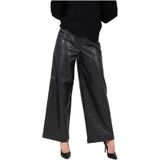 Silvian Heach - Broek - Zwart - Losse Pasvorm - Hoge Tailleband