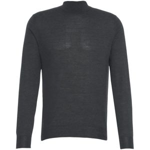 Gender, Heren, Truien, Grijs, Maat: L Wol,