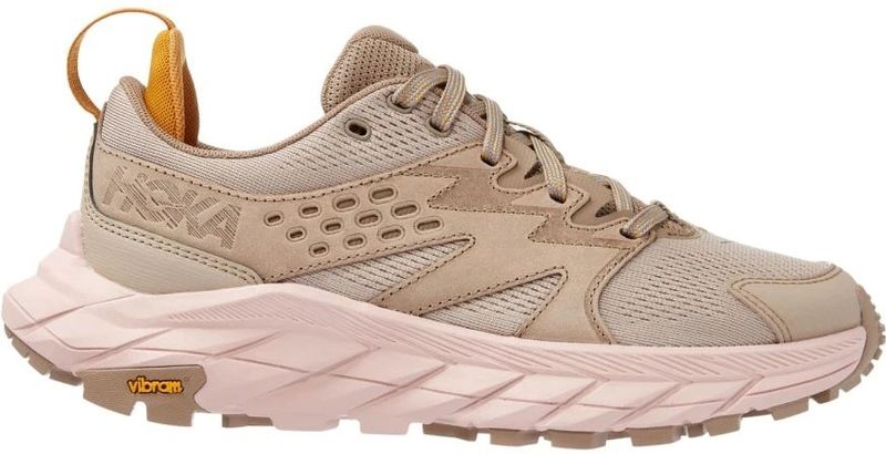 Hoka - Dames wandelschoenen - Anacapa Breeze Low W Oxford Tan / Peach Whip voor Dames van Gerecycled Polyester - Maat 38 2/3 - Beige
