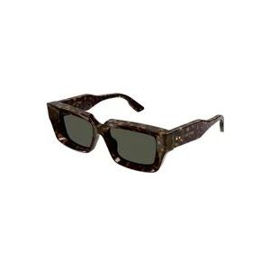 Gucci Stijlvolle zonnebril met groene lenzen , Brown , Heren , Maat: 54 MM