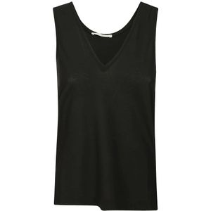 Zanone, Dames, Tops, Zwart, Maat: XS Katoen,
